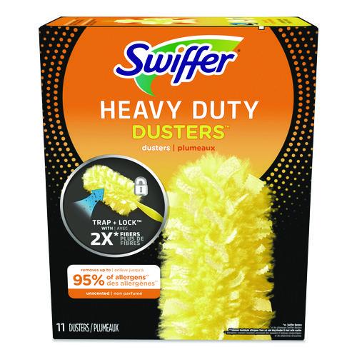 Picture of Heavy Duty Dusters Refill, Trap + Lock Fiber, Yellow, 11/Box