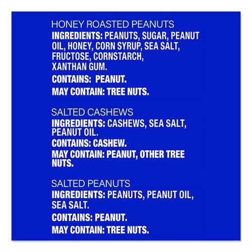 Picture of Salted Nuts Variety Pack, Assorted Flavors, 1.5 oz/1.75 oz Packs, 24/Carton