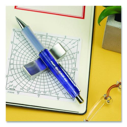 Picture of Dr. Grip Gel Pen, Retractable, Fine 0.7 mm, Black Ink, Translucent Purple Barrel