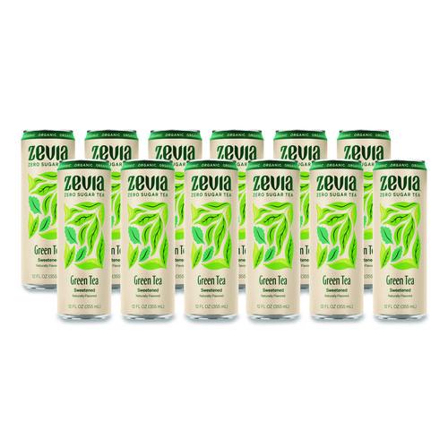 Picture of Zero Sugar Naturally Sweetened Green Tea, 12 oz Can, 12/Carton