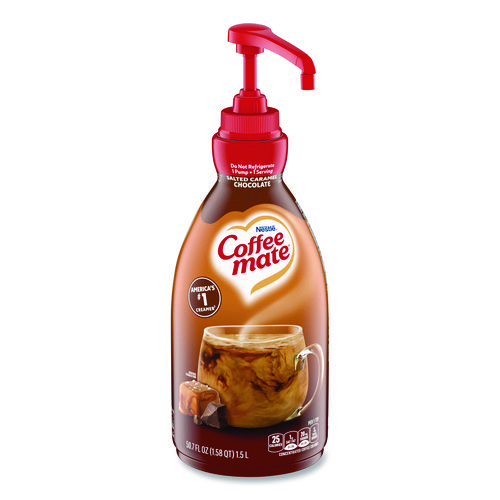 Liquid+Creamer+Pump+Bottle%2C+Salted+Caramel+Chocolate%2C+1.5+L+Pump+Bottle