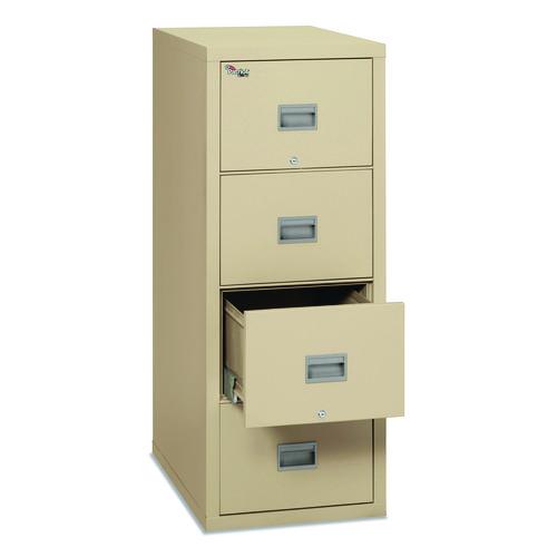 Picture of Patriot by FireKing Insulated Fire File, 1-Hour Fire Protection, 4 Letter-Size File Drawers, Parchment, 17.75 x 31.63 x 52.75