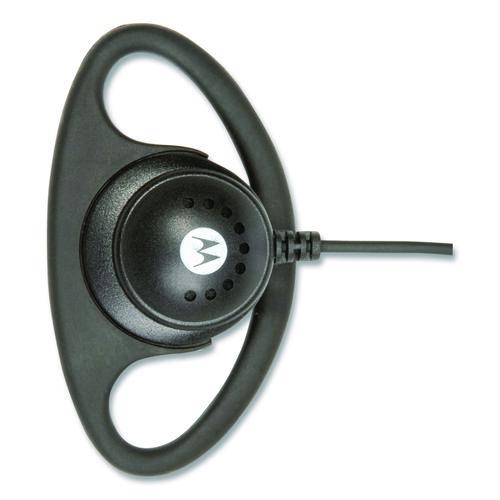 Picture of D-Style Earpiece with In-Line Microphone and Push-To-Talk, Black