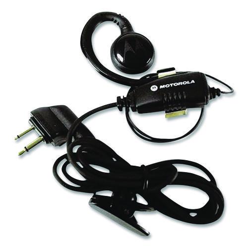 Picture of Swivel Monaural Over The Ear Earpiece with In-Line Microphone and Push-To-Talk, Black