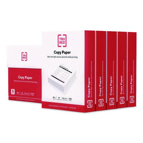 Picture of Printer Paper, 92 Bright, 20 lb Bond Weight, 8.5 x 11, 500 Sheets/Ream, 5 Reams/Carton