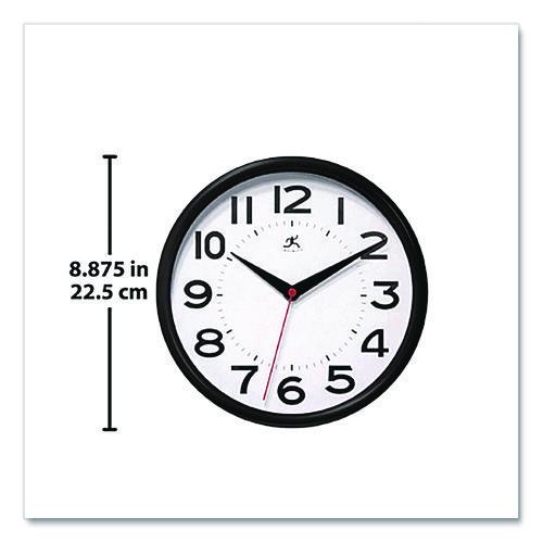 Picture of Metro Wall Clock, 9" Diameter, Black Case, 1 AA (sold separately)