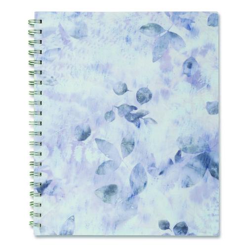 Picture of Dewdrop Academic Weekly Monthly Planner, Watercolor Floral, Blue/Gray/Purple Cover, 12-Month (July to June): 2025 to 2026