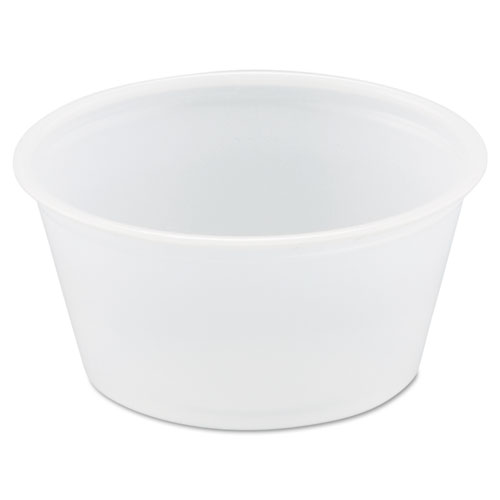 Picture of Polystyrene Portion Cups, 2 oz, Translucent, 250/Bag, 10 Bags/Carton