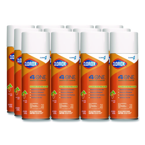 4-In-One+Disinfectant+And+Sanitizer%2C+Citrus%2C+14+Oz+Aerosol+Spray%2C+12%2Fcarton