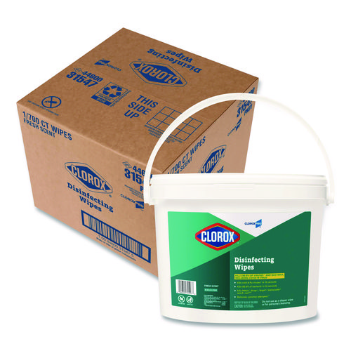 Disinfecting+Wipes%2C+1-Ply%2C+7+x+8%2C+Fresh+Scent%2C+White%2C+700%2FBucket