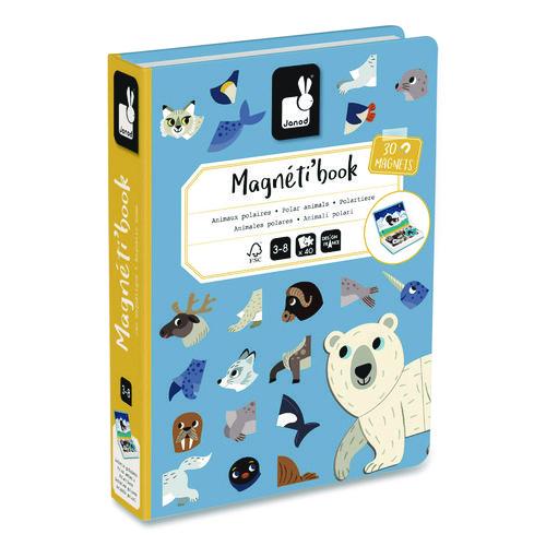 Picture of Magneti'books, Polar Animals, 40 Pieces (10 Cards, 30 Magnetic Shapes), Ages 3 to 8