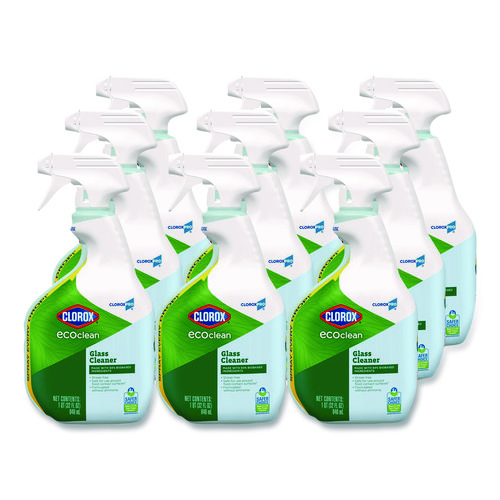 Clorox+Pro+EcoClean+Glass+Cleaner%2C+Unscented%2C+32+oz+Spray+Bottle%2C+9%2FCarton