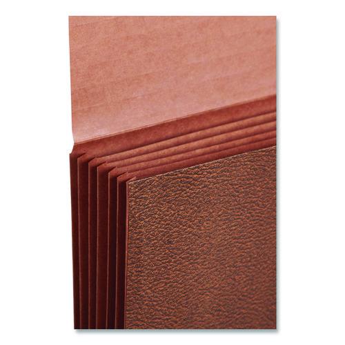 Picture of Classic Expanding Partition Wallet with Tear Resistant Gusset/Elastic Cord, 5.25" Exp, 6 Section, Legal Size, Redrope, 10/Box