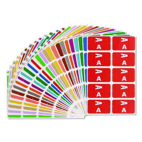 Alphaz+Color-Coded+Labels+Starter+Set%2C+A-Z%2C+1+X+1.63%2C+Assorted%2C+10%2Fsheet%2C+220+Sheets%2Fbox