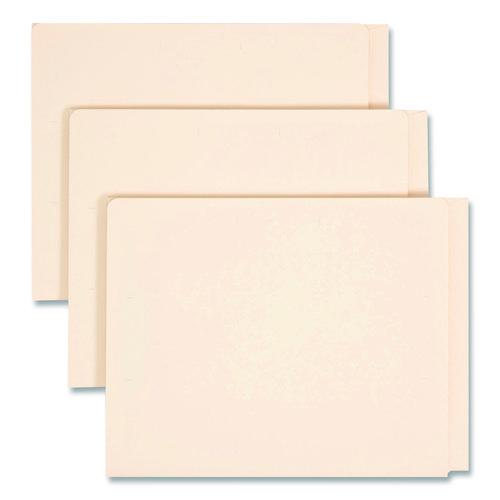 Picture of Heavyweight End Tab Fastener Folders, Interior Back-Cover Pocket, 0.75" Expansion, 2 Fasteners, Letter Size, Manila, 50/Box