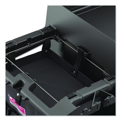 Picture of 3-Sided Hanging Bag with Shelves for Suncast Commercial HKC1000/HKC2000 Housekeeping Carts, 25.4 gal, 15.7 x 12.4 x 30, Black