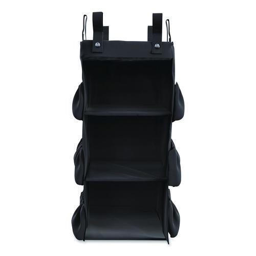 Picture of 3-Sided Hanging Bag with Shelves for Suncast Commercial HKC1000/HKC2000 Housekeeping Carts, 25.4 gal, 15.7 x 12.4 x 30, Black