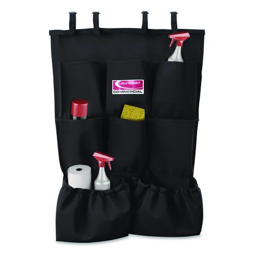 Picture of 8-Pocket Organizer for Suncast Commercial Full-Size and Compact Housekeeping Carts, 19.5" x 1.67" x 26.83", Black