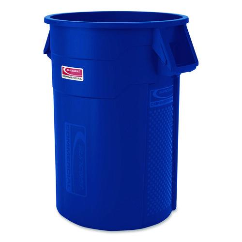 Picture of Injection Molded Utility Trash Can, 44 gal, Plastic/Resin, Blue