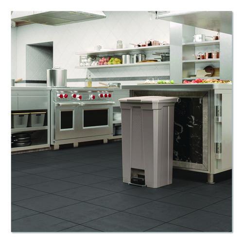 Picture of Step-On Trash Can, 23 gal, Resin, Platinum Metallic