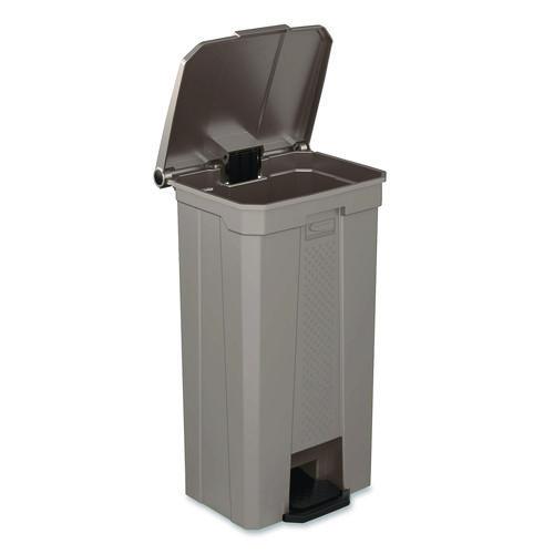 Picture of Step-On Trash Can, 23 gal, Resin, Platinum Metallic