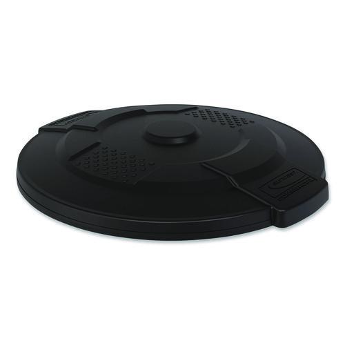 Picture of Utility Trash Can Lid for 20 gal Trash Can, 19.74" Diameter x 2.9", Black