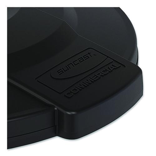 Picture of Utility Trash Can Lid for 20 gal Trash Can, 19.74" Diameter x 2.9", Black