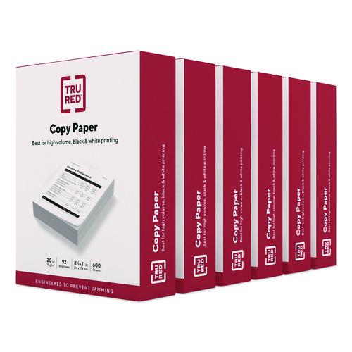 Picture of Copy Paper, 92 Bright, 20 lb Bond Weight, 8.5 x 11, 600 Sheets/Ream, 6 Reams/Carton