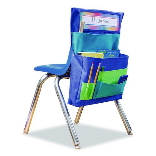 Picture of Chair Pocket, 15.5 x 18, Canvas, Blue/Teal/Lime