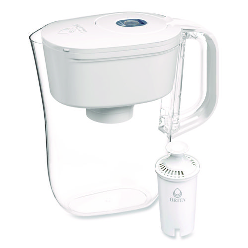 Small+6-Cup+Water+Filter+Pitcher+with+1+Standard+Filter%2C+Denali%2C+White