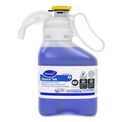 Picture of Glance NA Glass and Multi-Surface Cleaner SC, Unscented, 1.4 L SmartDose, 2/Carton