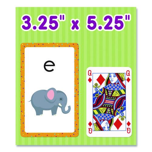 Picture of Alphabet Flash Cards, Grades Pre-K to 1, 3.25" x 5.25", Assorted Colors, 54 Cards
