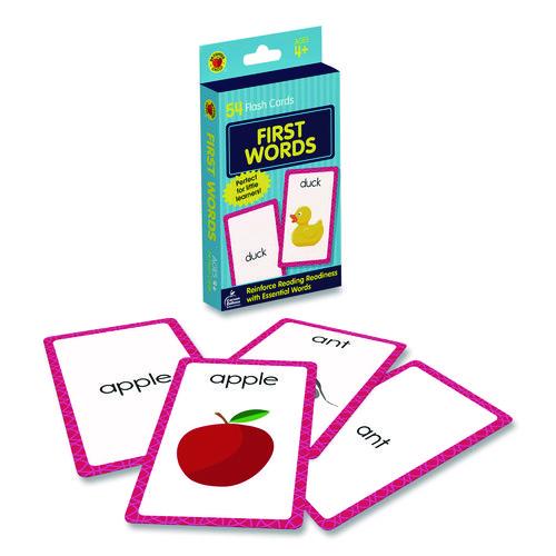 Picture of First Words Flash Cards, Grades Pre-K to 1, 3.25" x 5.25", Assorted Colors, 54 Cards