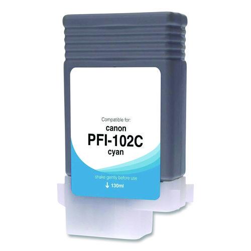 Picture of Compatible Cyan Ink, Replacement for PFI-102 (0896B001), 130 mL
