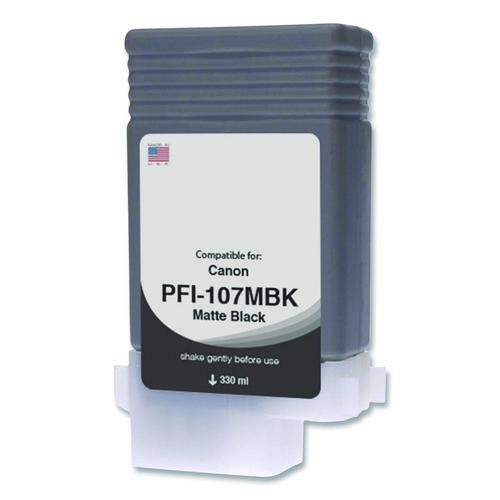 Picture of Compatible Matte Black Ink, Replacement for PFI-107 (6704B001AA), 130 mL