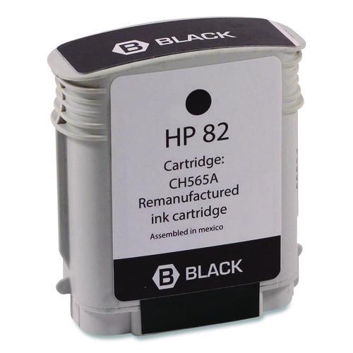 Picture of Remanufactured Black High-Yield Ink, Replacement for 82 (CH565A), 69 mL