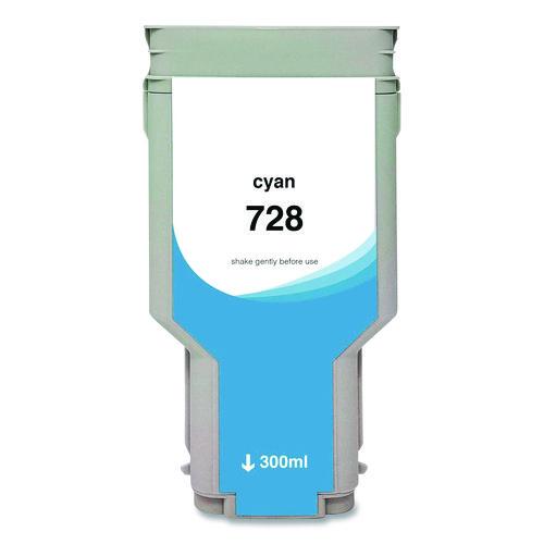 Picture of Compatible Cyan Ink, Replacement for 728 (F9K17A), 300 mL