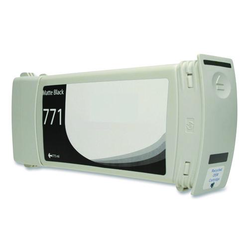 Picture of Remanufactured Matte Black Ink, Replacement for 771 (CE037A, B6Y15A) 775 mL
