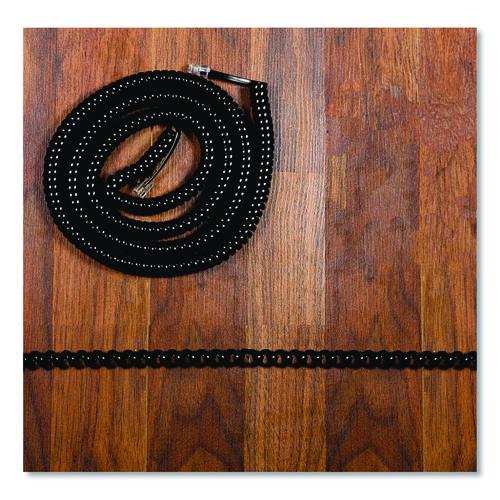 Picture of Coiled Phone Cord, Plug/Plug, 12 ft, Black