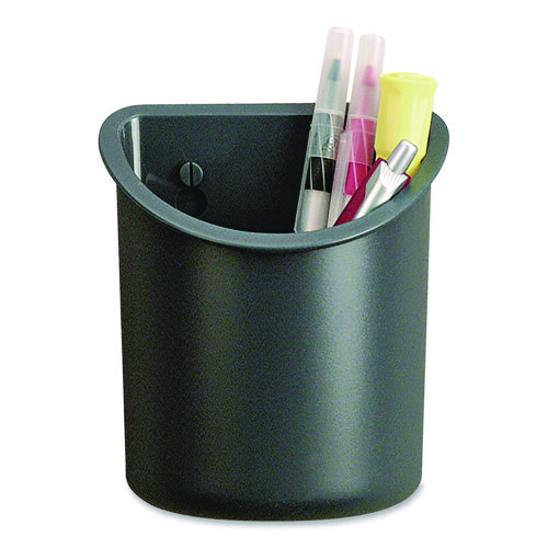 Recycled+Plastic+Cubicle+Pencil+Cup%2C+4.25+x+2.5+x+5%2C+Wall+Mount%2C+Charcoal