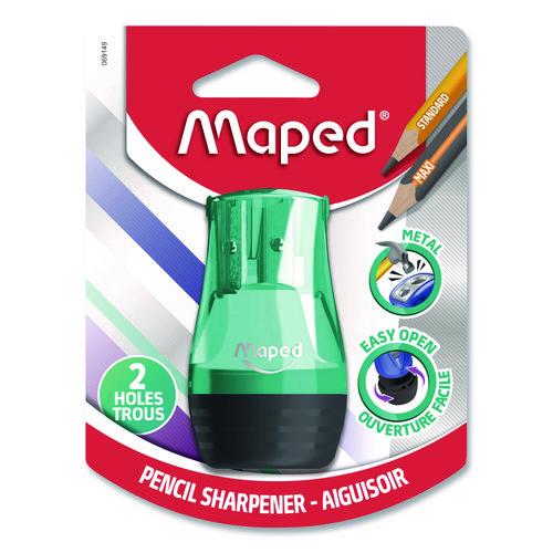 Picture of Tonic 2-Hole Canister Pencil Sharpener, 3.74 x 1.6 x 4.92, Randomly Assorted Colors