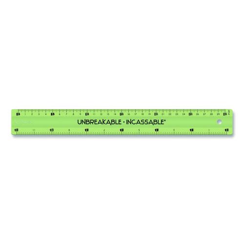 Picture of Unbreakable 12" Ruler, Standard/Metric, 12.72" Long, Randomly Assorted Color