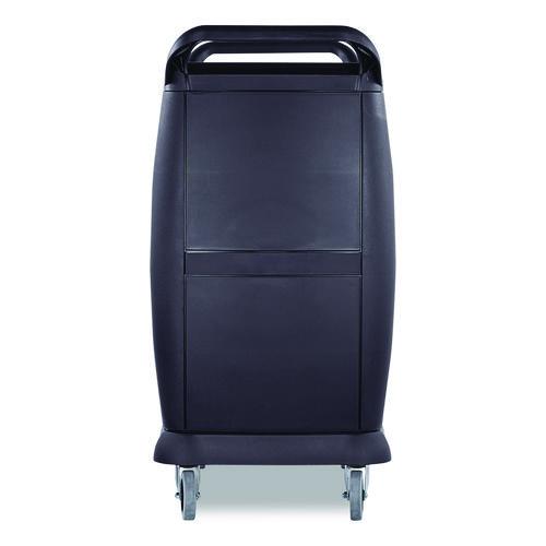 Picture of Bussing Cart, Plastic, 3 Shelves, 300 lb Capacity, 18 x 36.25 x 38, Black