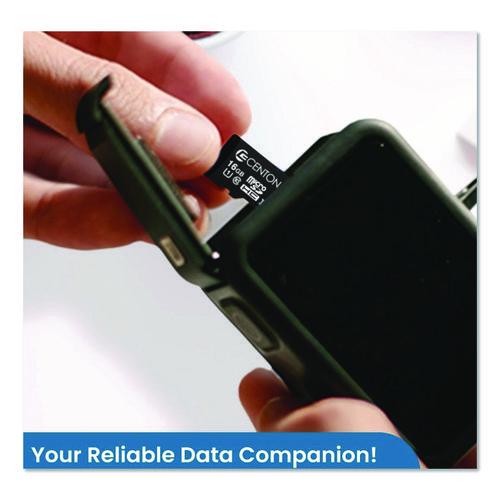 Picture of microSDHC Memory Card with SD Adapter, UHS-I U1 Class 10, 16 GB