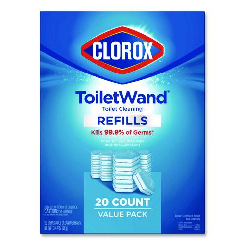 Picture of Disinfecting ToiletWand Refills, Blue/White, 4/Carton