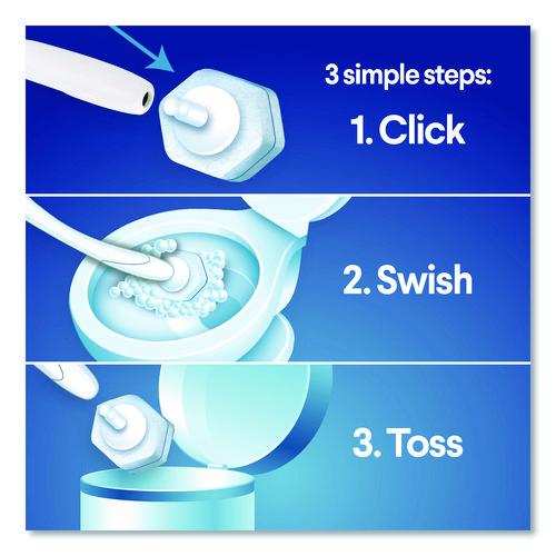 Picture of Disinfecting ToiletWand Refills, Blue/White, 4/Carton