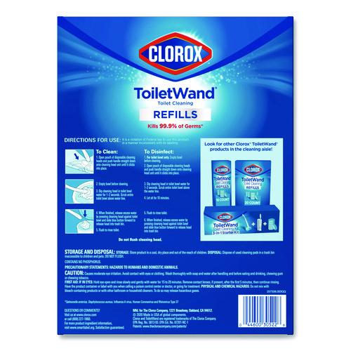 Picture of Disinfecting ToiletWand Refills, Blue/White, 4/Carton