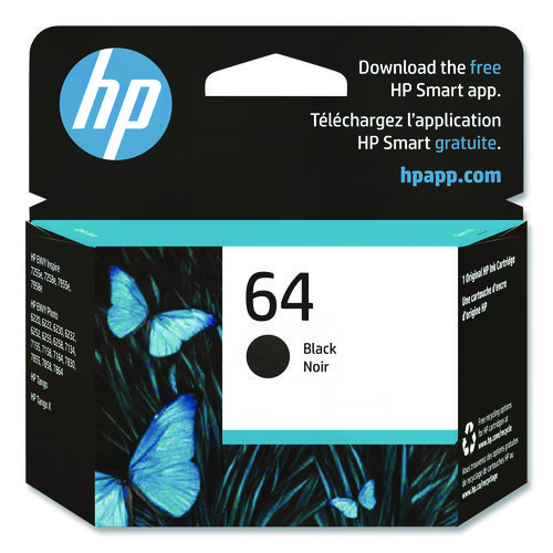 HP+64%2C+%28n9j90an%29+Black+Original+Ink+Cartridge