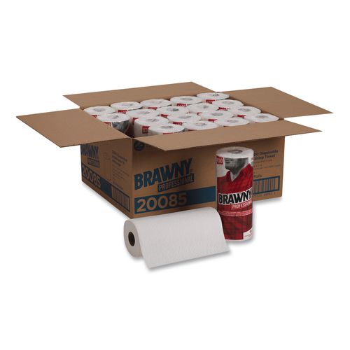 Premium+DRC+Perforated+Roll+Wipers%2C+1-Ply%2C+11+x+9.38%2C+Unscented%2C+White%2C+84%2FRoll%2C+20+Rolls%2FCarton