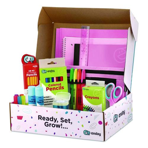 Picture of Back to School Supplies Kit for Grades K-5, Pink